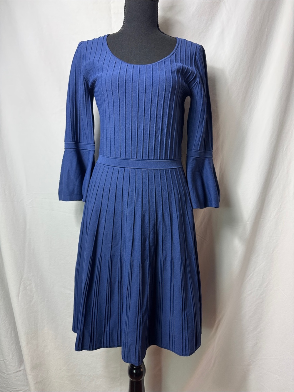 Lilly Pulitzer High Tide Navy Ribbed Midi Dress